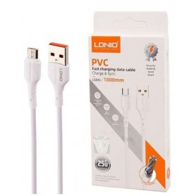 Cable USB Micro V8 LDNIO LS841 25W Carga Rapida & Datos 1mt