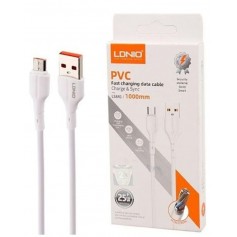 Cable USB Micro V8 LDNIO LS841 25W Carga Rapida & Datos 1mt