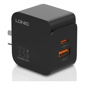 Cargador Cabezal Ldnio Q2 USB-A USB-C Tipo-C 33W