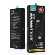 Cable De Carga & Datos Usb-C Tipo-C Type-C XAEA Wolverine 2.0 1mt