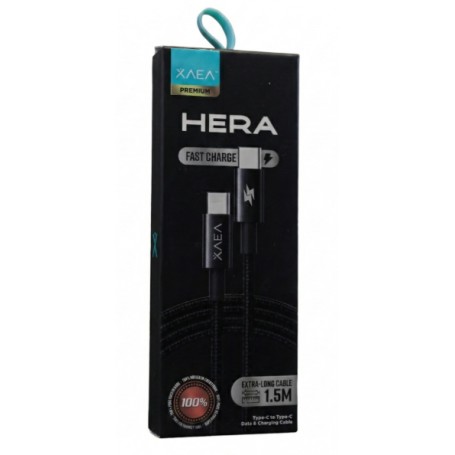 Cable De Carga & Datos Usb-C Tipo-C Type-C XAEA Hera 1mt