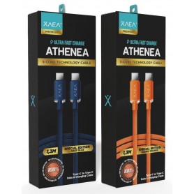 Cable De Carga & Datos Usb-C Tipo-C Type-C XAEA Athenea 1.3mts