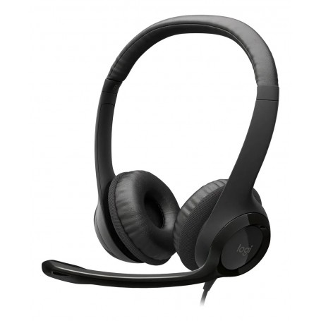 Auricular Logitech H390 Usb-C Type C Con Microfono Noise Canceling