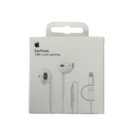 Auricular Earpods USB-C Con Adaptador Lightning Iphone