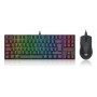 Kit Gamer Redragon S145 Teclado Kumara K552 + Mouse Inalambrico M724