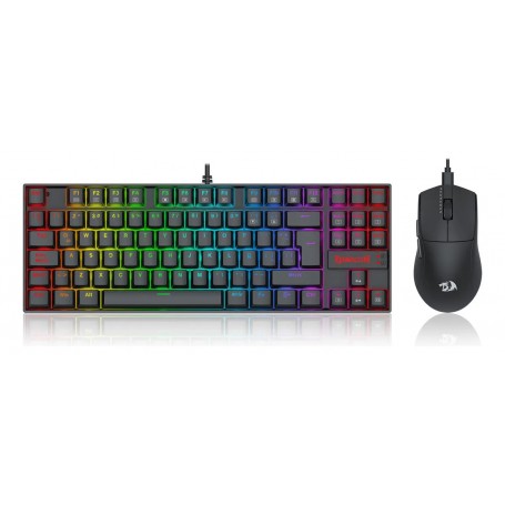 Kit Gamer Redragon S145 Teclado Kumara K552 + Mouse Inalambrico M724