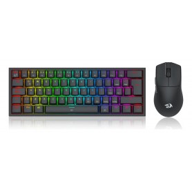 Kit Gamer Redragon S143 Teclado K617RGB + Mouse Inalambrico M724