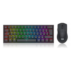 Kit Gamer Redragon S143 Teclado K617RGB + Mouse Inalambrico M724