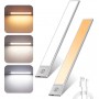 Barra Luz LED Bajo Alacena 60cm Recargable USB Con Sensor De Movimiento Magnetica Autoadhesiva AB220