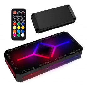 Controladora Argb Falcom 9 Puertos Pwn Con Control Remoto Magnetico