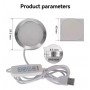 Panel Led Lampara Luz Bambu Calida Fria 3V 5W Usb Con Control Remoto