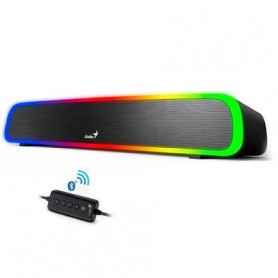 Barra De Sonido Multimedia RGB Con Control Genius USB SoundBar 200BT