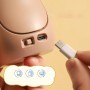 Mini Ventilador Capybara Recargable Collar Usb C