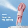 Mini Ventilador De Mano Humidificador Portatil Recargable Usb C F3