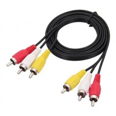Cable RCA Macho A RCA Macho Rojo Blanco Amarillo 1.5mts