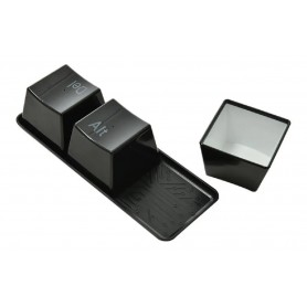 Tazas En Forma De Teclas Negro Decoracion
