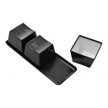 Tazas En Forma De Teclas Negro Decoracion