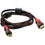 CABLE HDMI A MINI HDMI MALLADO 1.5M FICHA DORADA
