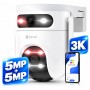 Camara De Seguridad IP Wifi Ezviz 3K Doble Camara H9c Exterior Domo Motorizada