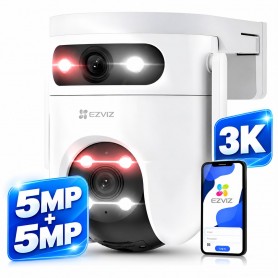 Camara De Seguridad IP Wifi Ezviz 3K Doble Camara H9c Exterior Domo Motorizada