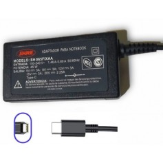 Cargador Shure SH 065FIXAA Para Notebook USB-C Type-C Tipo-C 20V 2.25A 45W
