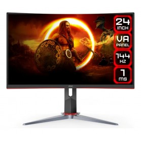 Monitor Gamer Curvo AOC 24 C24G2 VA FHD 165Hz 1ms Freesync