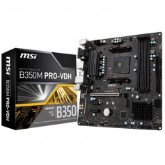 Mother Msi B350M Pro-Vdh Socket Am4 Ddr4 Hdmi Dvi Vga