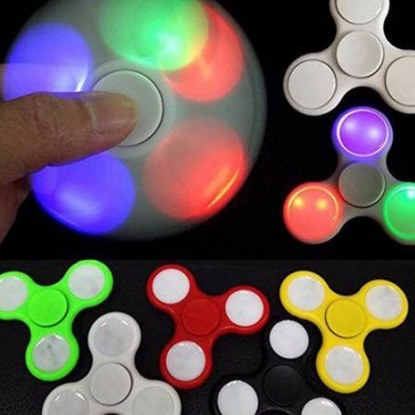 FIDGET SPINNER HAND LUZ LED MULTICOLON NUEVO 2017