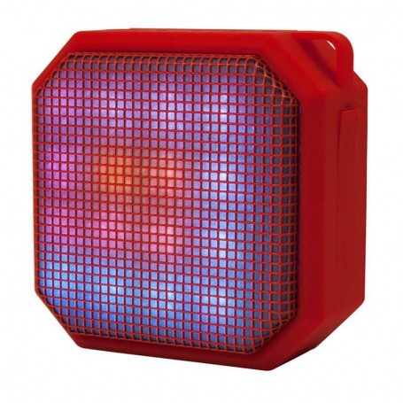Parlante Bluetooth Noga Ng-P18 Led Rojo Con Luces