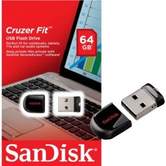 Pen Drive 64Gb Sandisk Usb 2.0 Cruzer Fit Nano Mini