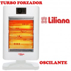 Estufa Calefactor Forzador Turbo Infrarrojo Liliana Rapihot Con Giro Cigf200 700/1400 Watts