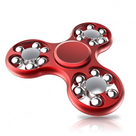 Fidget Spinner Pro Alta Gama Metal Ultra Rapido Honeyake Rojo 2-3 Minutos