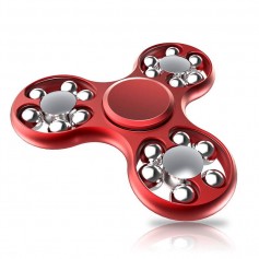 Fidget Spinner Pro Alta Gama Metal Ultra Rapido Honeyake Rojo 2-3 Minutos