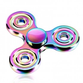 Fidget Spinner Pro Alta Gama Acero Inoxidable Tornasolado Ultra Rapido 3-5 Minutos