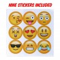 FIDGET SPINNER PRO ALTA GAMA EMOJI BRILLA EN LA OSCURIDAD CON STICKER INTERCAMBIABLES