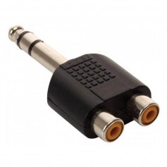 Adaptador Plug 6.5 M Stereo A 2 Rca H