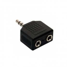 Adaptador Mini Plug 3.5mm Stereo Macho A 2 Mini Plug 3.5mm Hembra Conecta 2 Auriculares