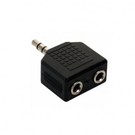 Adaptador Mini Plug 3.5mm Stereo Macho A 2 Mini Plug 3.5mm Hembra Conecta 2 Auriculares