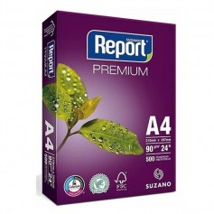 RESMA A4 REPORT 90GR PREMIUM BLANCO 500 HOJAS