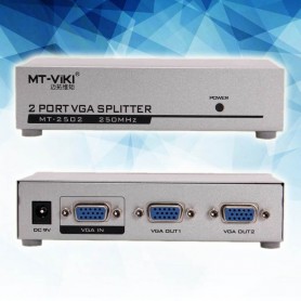SPLITTER VGA 2 MONITORES 1920X1440 250MHZ MT-2502K-A PURESONIC