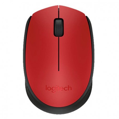 Mouse Inalambrico Logitech M170 Color Rojo