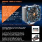 COOLER CPU THERMALTAKE TT 12 RIING SILENT BLUE LED SOCKET CPU INTEL - AMD 120X120X25