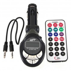 TRANSMISOR FM MP-608 PARA AUTO MP3 MICROSD USB CON REMOTO
