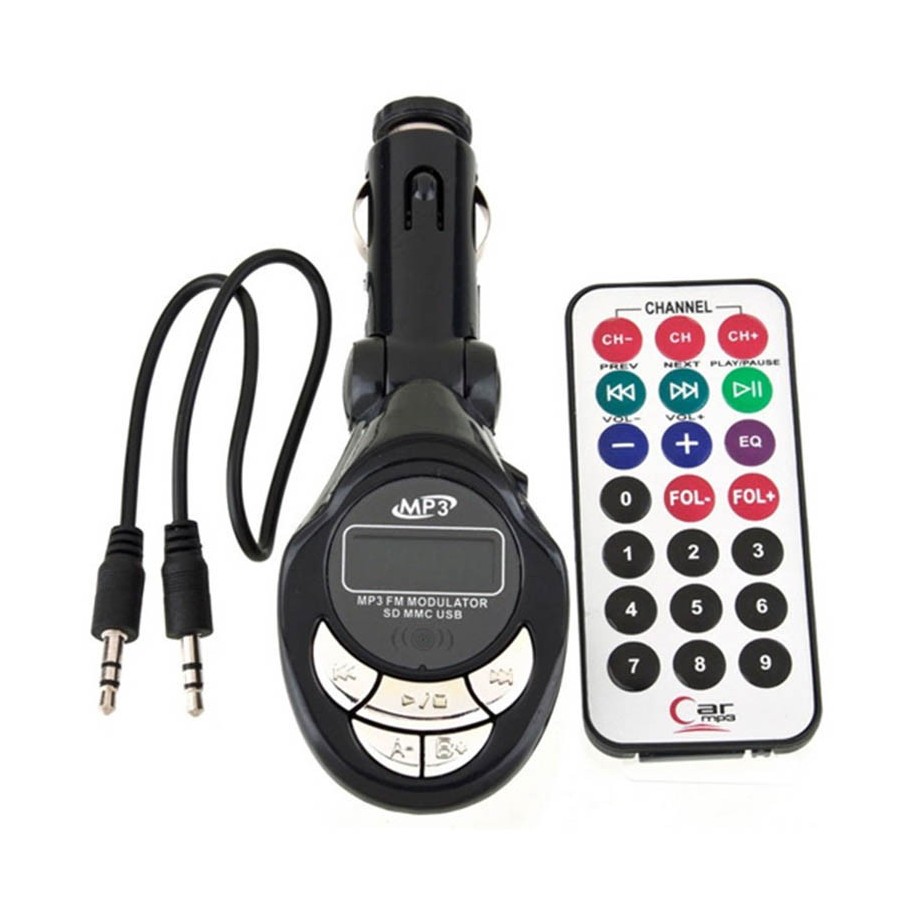 Transmisor Fm Mp-608 Para Auto Mp3 Microsd Usb Con Remoto