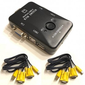 Kvm Manual Switch Usb Puresonic Gc-60Kl 2 Pc Teclado + Mouse