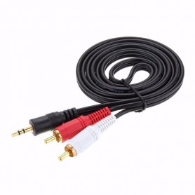 Cable De Audio Miniplug 3.5Mm A Rca 3Mts
