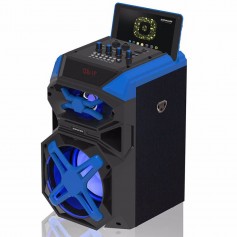 PARLANTE MULTIMEDIA PANACOM SP-3414WMF AZUL MICROFONO Y BATERIA BLUETOOTH K14WM