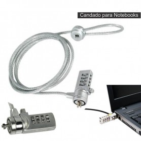 Candado Notebook Combinacion Cable Acero Reforzado Seguridad