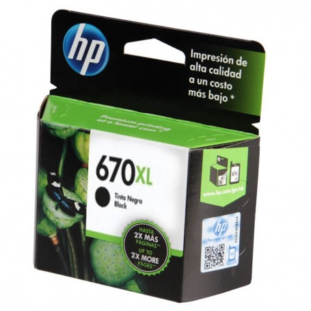 CARTUCHO HP ORIGINAL 670XL 3525 4615 4625 5525 14ML