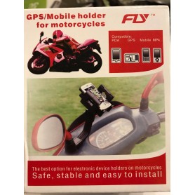 SOPORTE CELULAR GPS SCOOTER MOTOS AGARRE AL ESPEJO